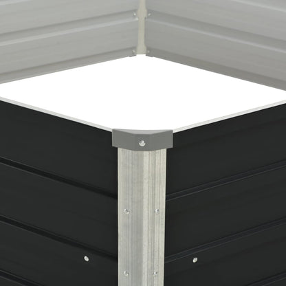 Jardinera Elevada Acero Galvanizado Gris Antracita 129x129x45cm_3