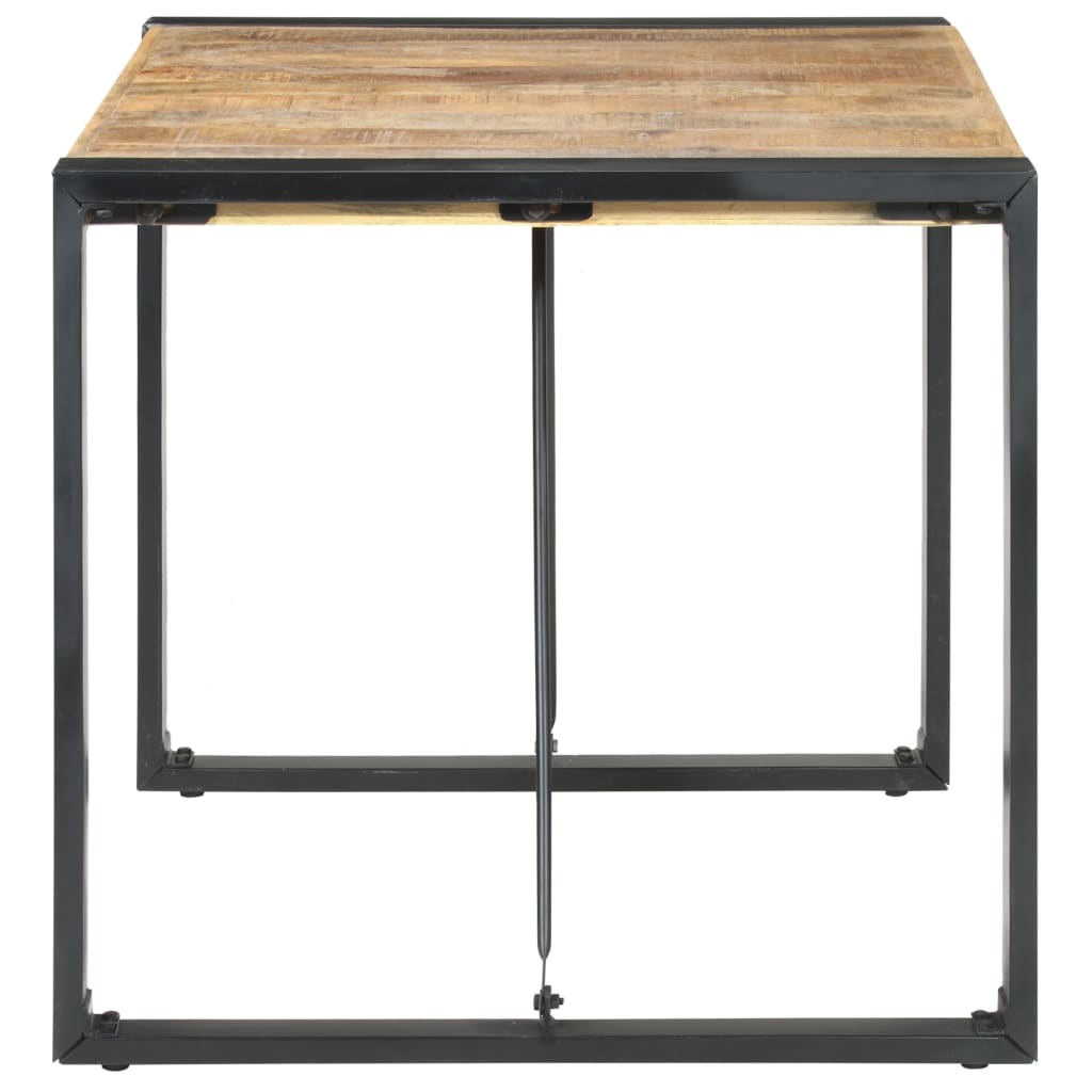 Mesa De Comedor Madera De Mango Rugosa 80x80x75 Cm_1