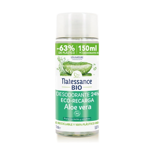 Eco - Recarga Desodorizante Natessance Aloe Vera 150 ml