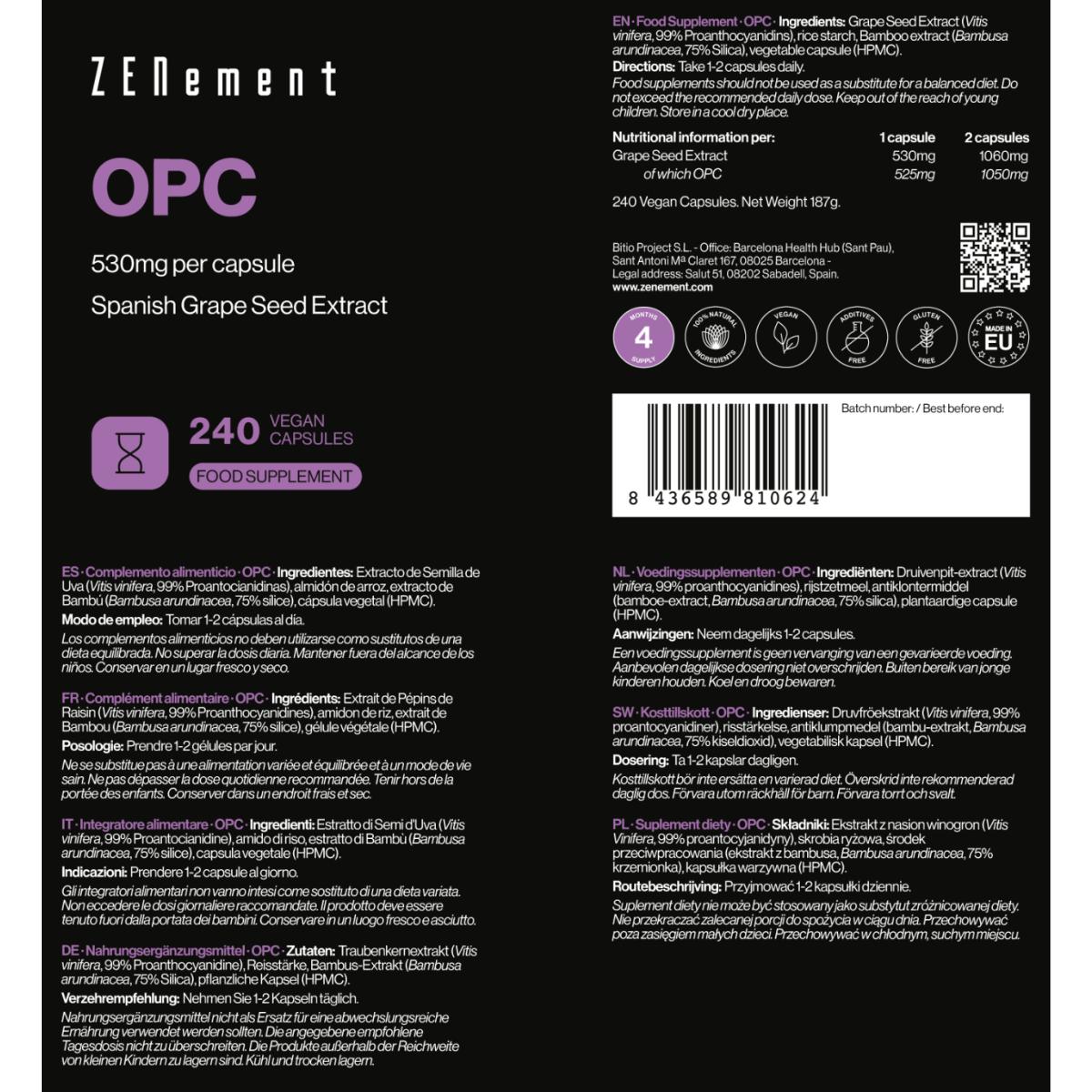 OPC Zenement 240 Cápsulas