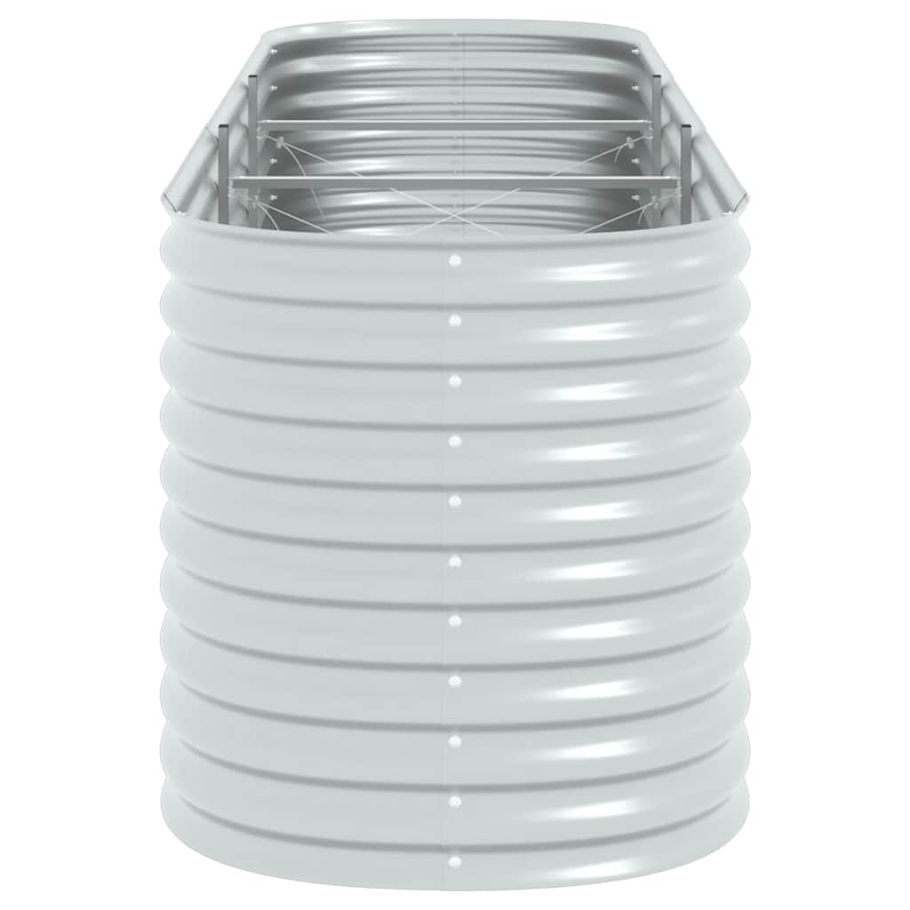 Arriate De Acero Galvanizado Plateado 320x80x81 Cm_5