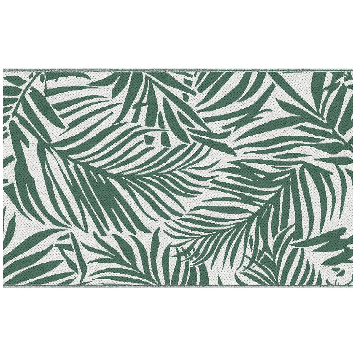 Outsunny Alfombra De Exterior 152x243 Cm Con Patrón De Hojas Verde Oscuro_4