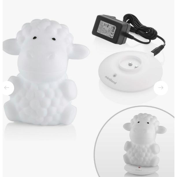 Luz de companhia Miniland Night Sheep