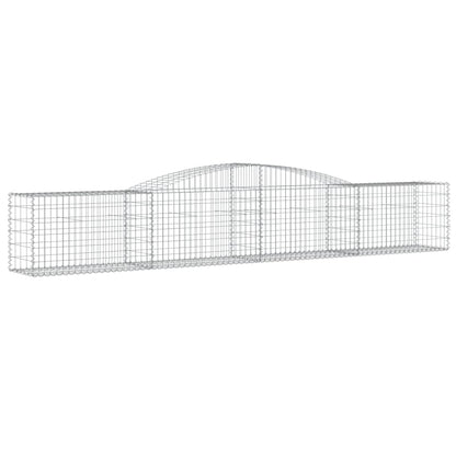 Cestas De Gaviones 7 Uds Forma De Arco Hierro 400x50x60/80 Cm_2
