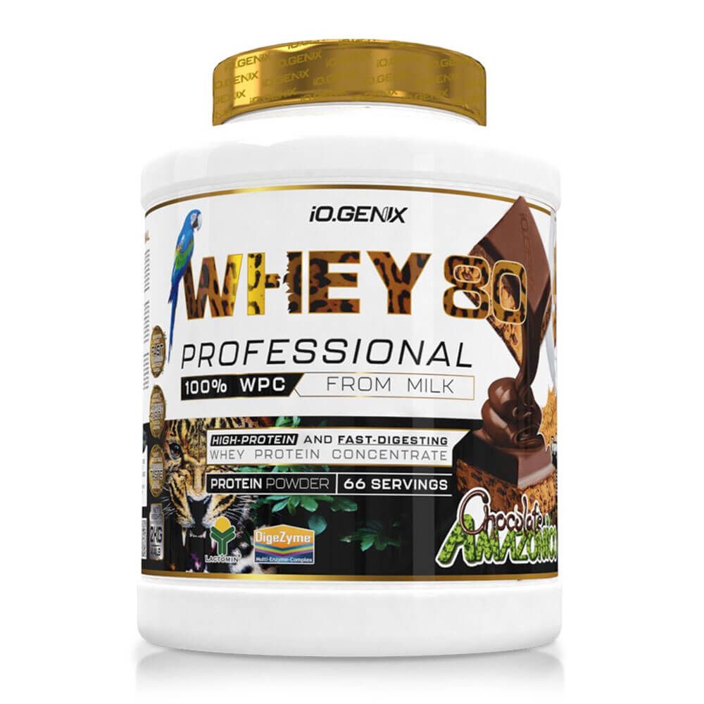 Whey 80 Profesional - 2kg - Chocolate Amazonico - Proteina De Suero Whey - Io.genix_0