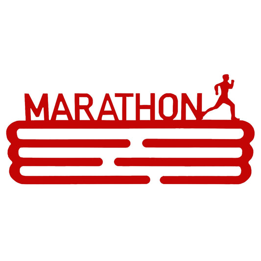 Medallero Maratón Rojo Well Home Para 15 Medallas - Regalo Perfecto Para Runners_0