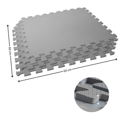 Jowy Tatami Puzzle 1cm 60x60cm – Pack 4 Uds (t60-4) Gris_2