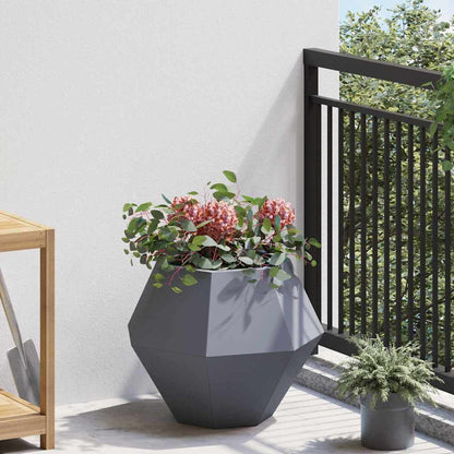 Jardinera 2 Uds. Gris Antracita 50 X 50 X 40 Cm Acero_3