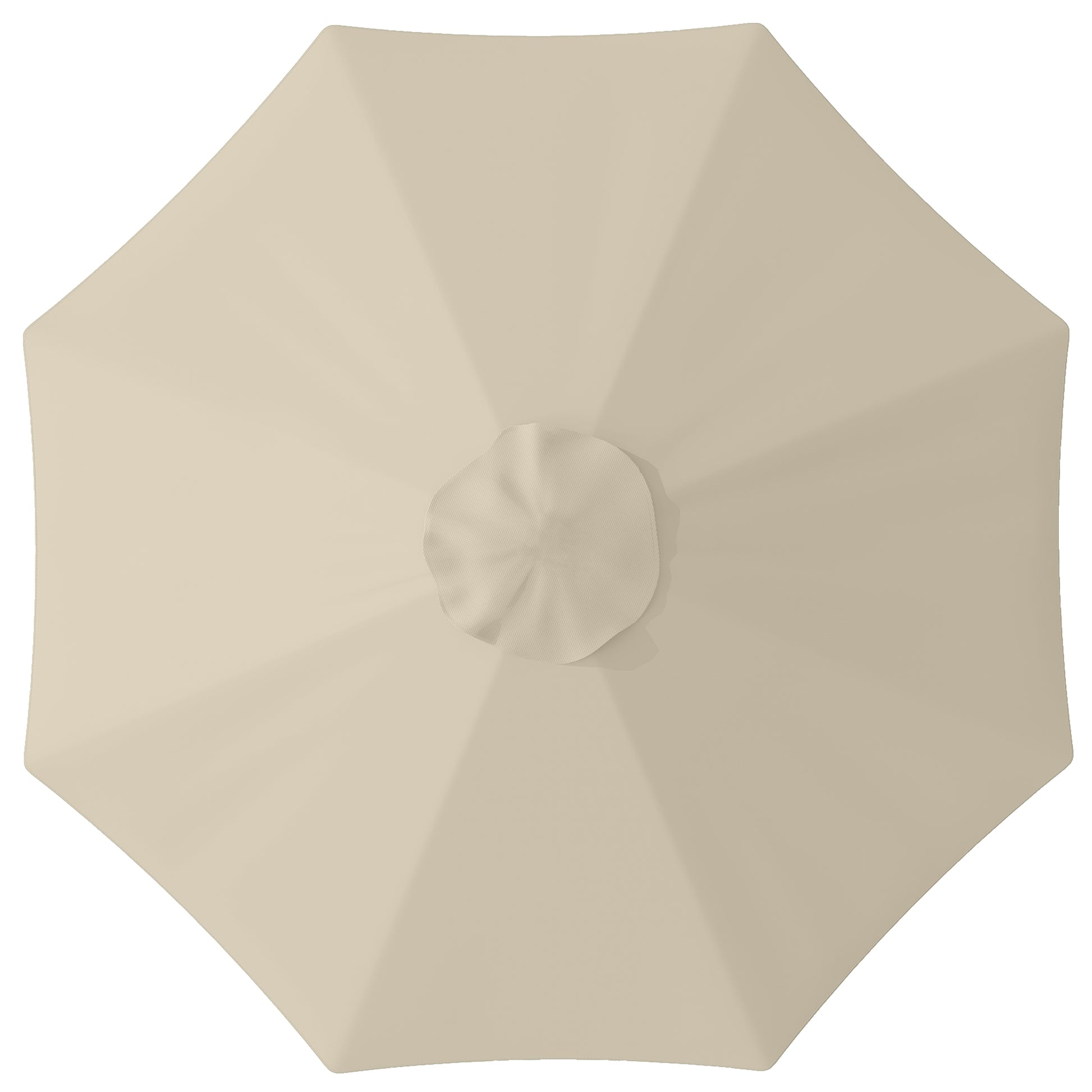 Outsunny Toldo De Recambio De Sombrilla De 3 M Con Ventilación Superior Caqui_0