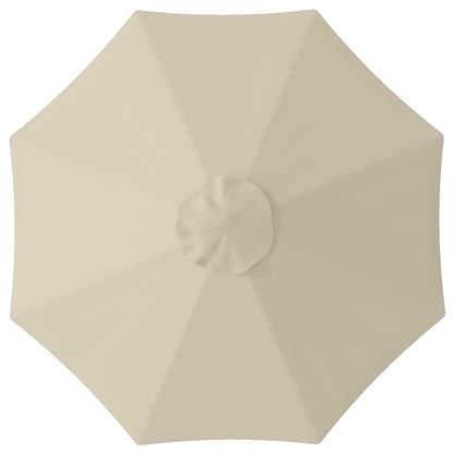Outsunny Toldo De Recambio De Sombrilla De 3 M Con Ventilación Superior Caqui_0