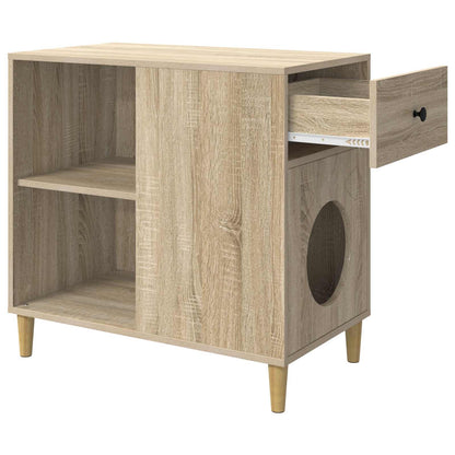 Casa Para Gatos Sonoma 72 X 42.5 X 70 Cm Madera De Ingeniería_4