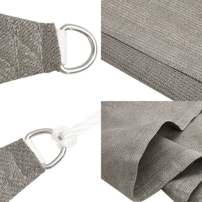 Toldo De Vela Triangular Hdpe Gris Claro 160 G/m² 6x6x6 M_4