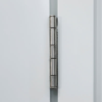 Outsunny Cobertizo De Acero 1,27㎡ 143x89x186cm Con Techo Inclinado Y Puerta Gris_4