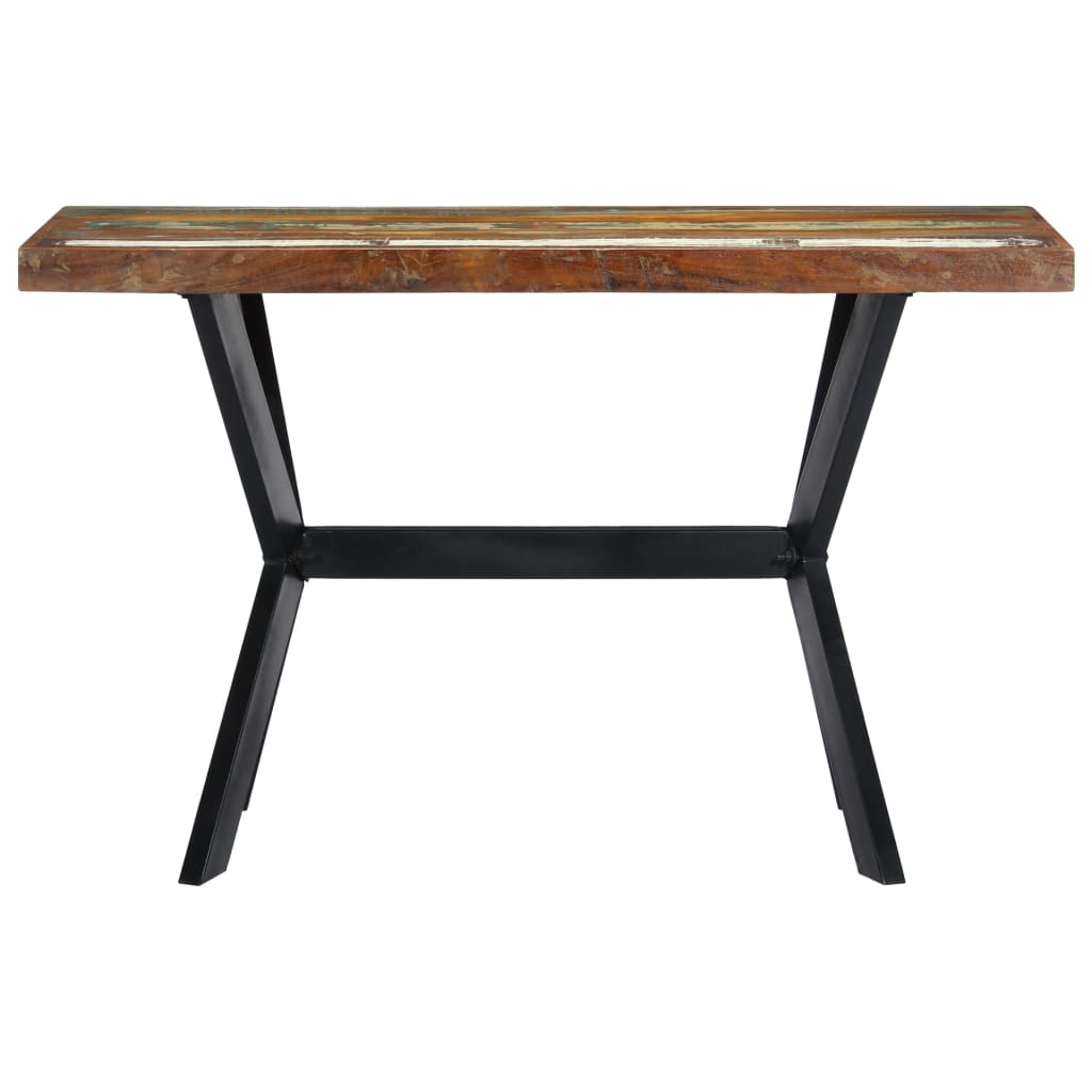 Mesa De Comedor De Madera Maciza Reciclada 120x60x75 Cm_0