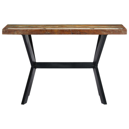 Mesa De Comedor De Madera Maciza Reciclada 120x60x75 Cm_0