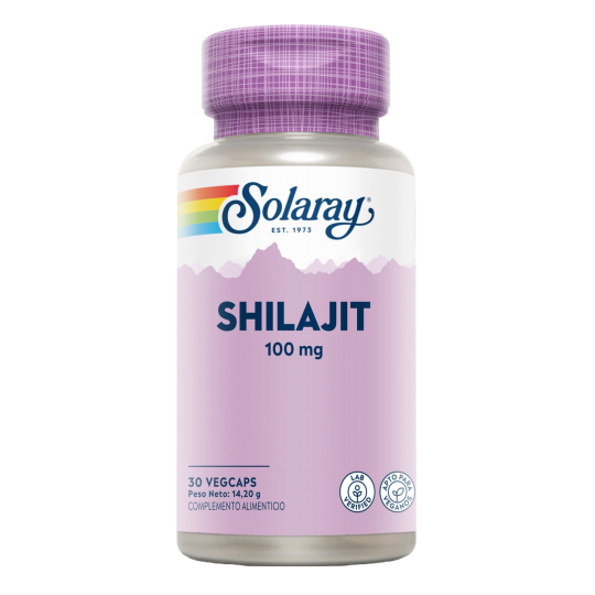 Shilajit 100 mg, Solaray, 30 cápsulas vegetais