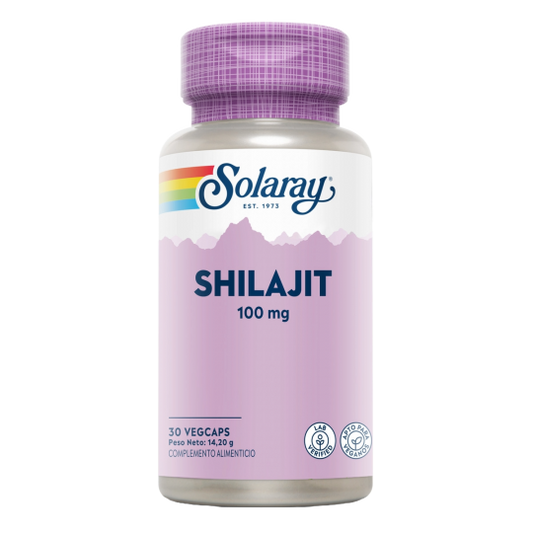 Shilajit 100 mg, Solaray, 30 cápsulas vegetais