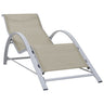 Tumbona Textilene Y Aluminio Color Crema