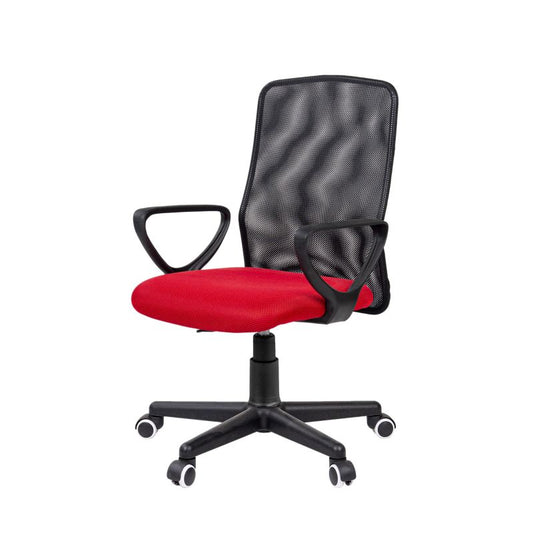 Silla De Oficina Coco Malla, Azul, 58 X 88,5–100,5 X 55_0