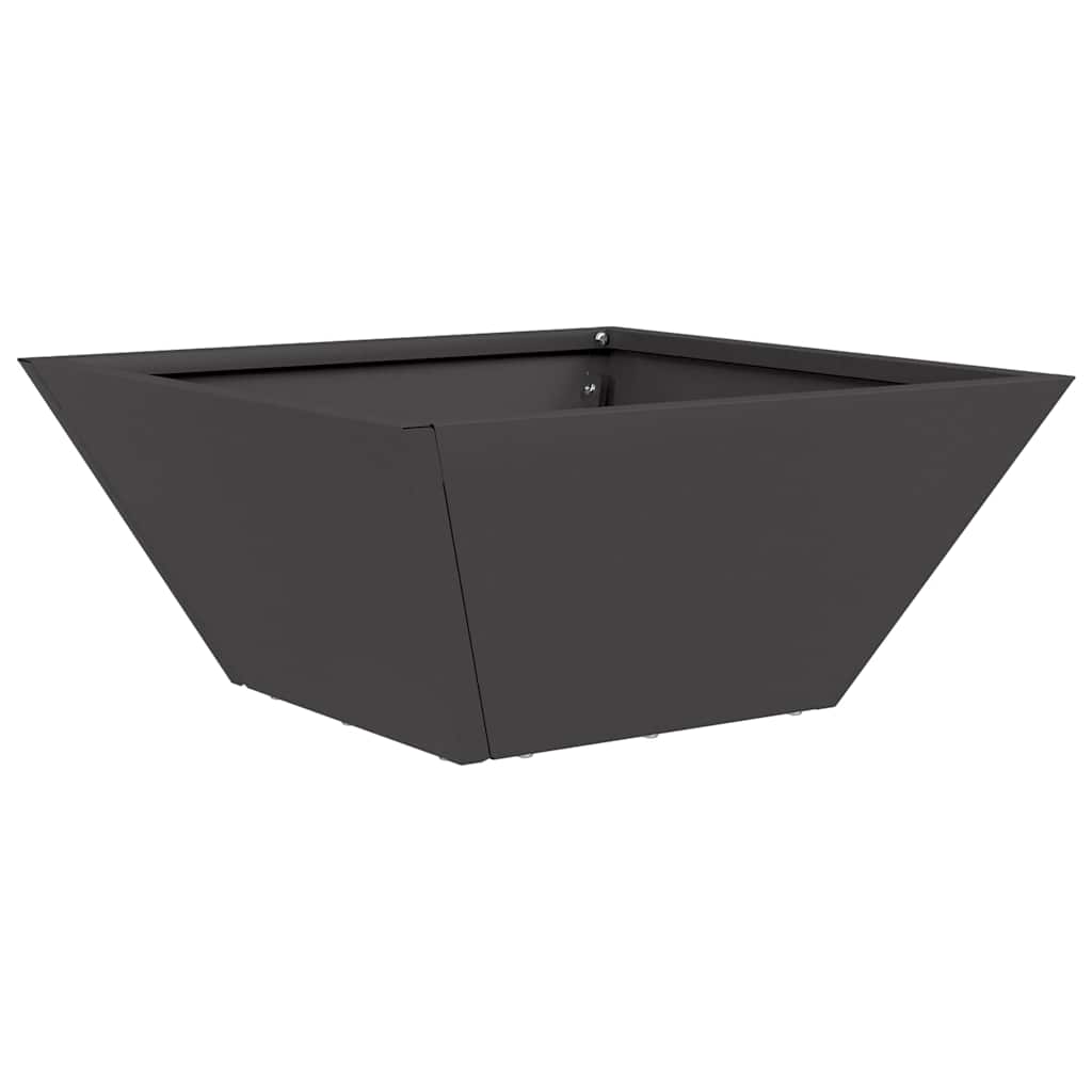 Macetero De Jardín 5 Uds. Negro 35 X 35 X 15 Cm_4