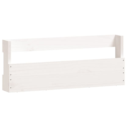 Estantes De Zapatos De Pared 2 Uds Madera Pino Blanco 59x9x23cm / Vetonek_0