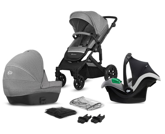 Carrito De Bebé Prime Lite 3 En 1 Hasta 22 Kg Y Grupo 0+ I-size Hasta 13 Kg Grey_0