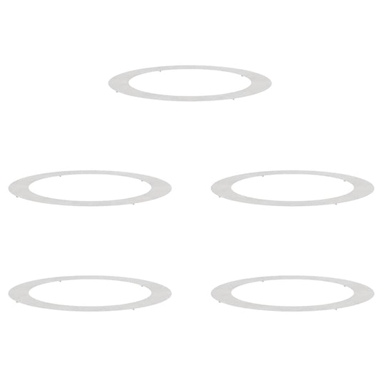 Adecuado Para Anillos De Árbol Plano 5 Uds. Plateado Ø90/120 Cm_0