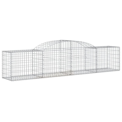 Cestas De Gaviones 12 Uds Forma De Arco Hierro 300x50x60/80 Cm_2