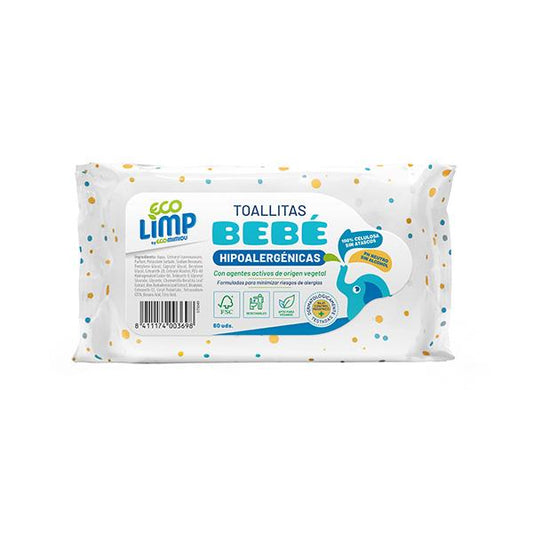Toalhitas Húmidas Mimidu ECO Baby 60 Unidades 