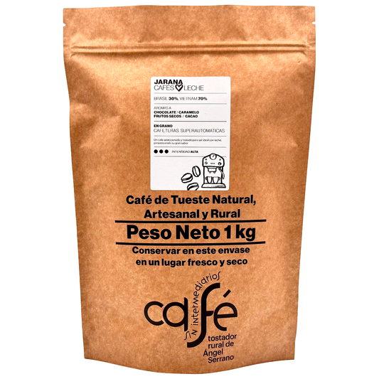 Cafe Sin Intermediarios Café Vietnam Jarana En Grano Para Superautomática 1 Kg_0
