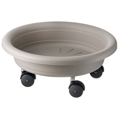 Platillo Para Maceta Con Ruedas Para Facilitar Su Traslado Ø 28 Cm Gris_0