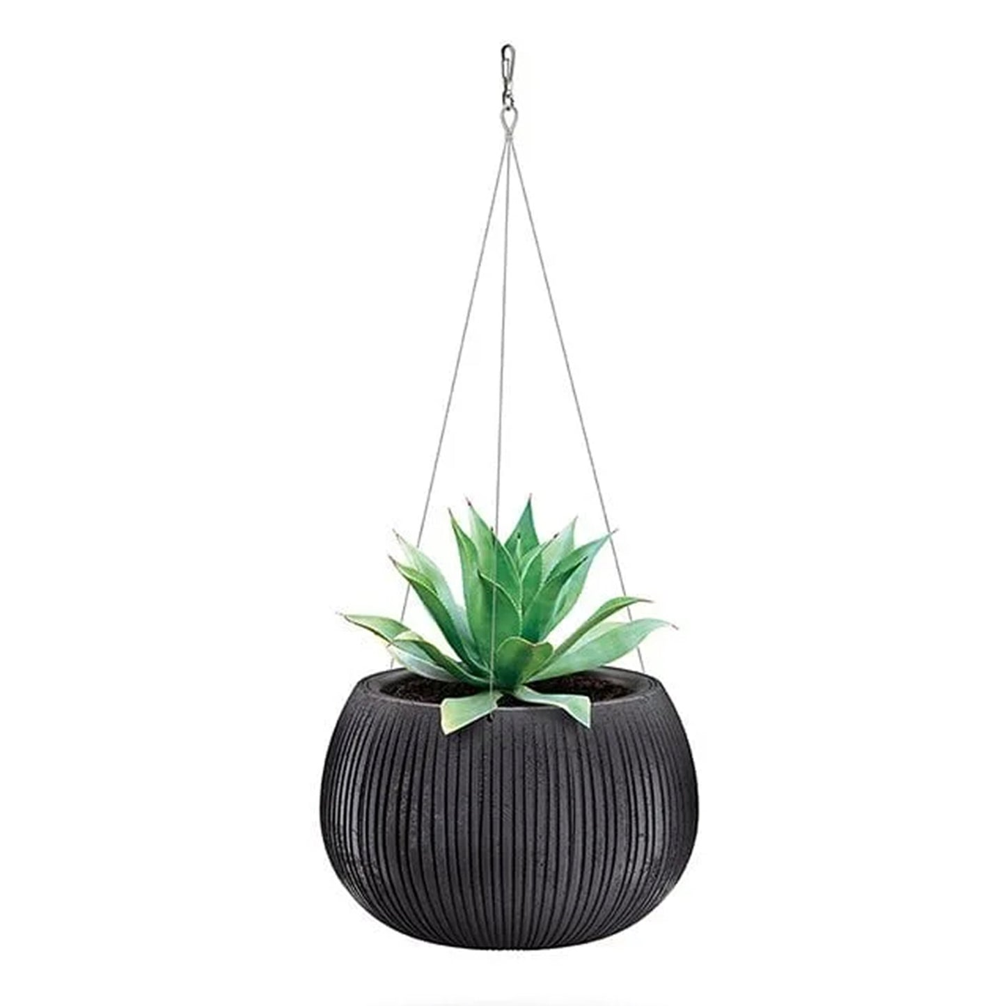 Prosperplast Beton Bowl Ws De Plástico Con Depósito En Color Cemento Negro, 21,8 (alto) X 37 (ancho) X 37 (profundo) Cms_0
