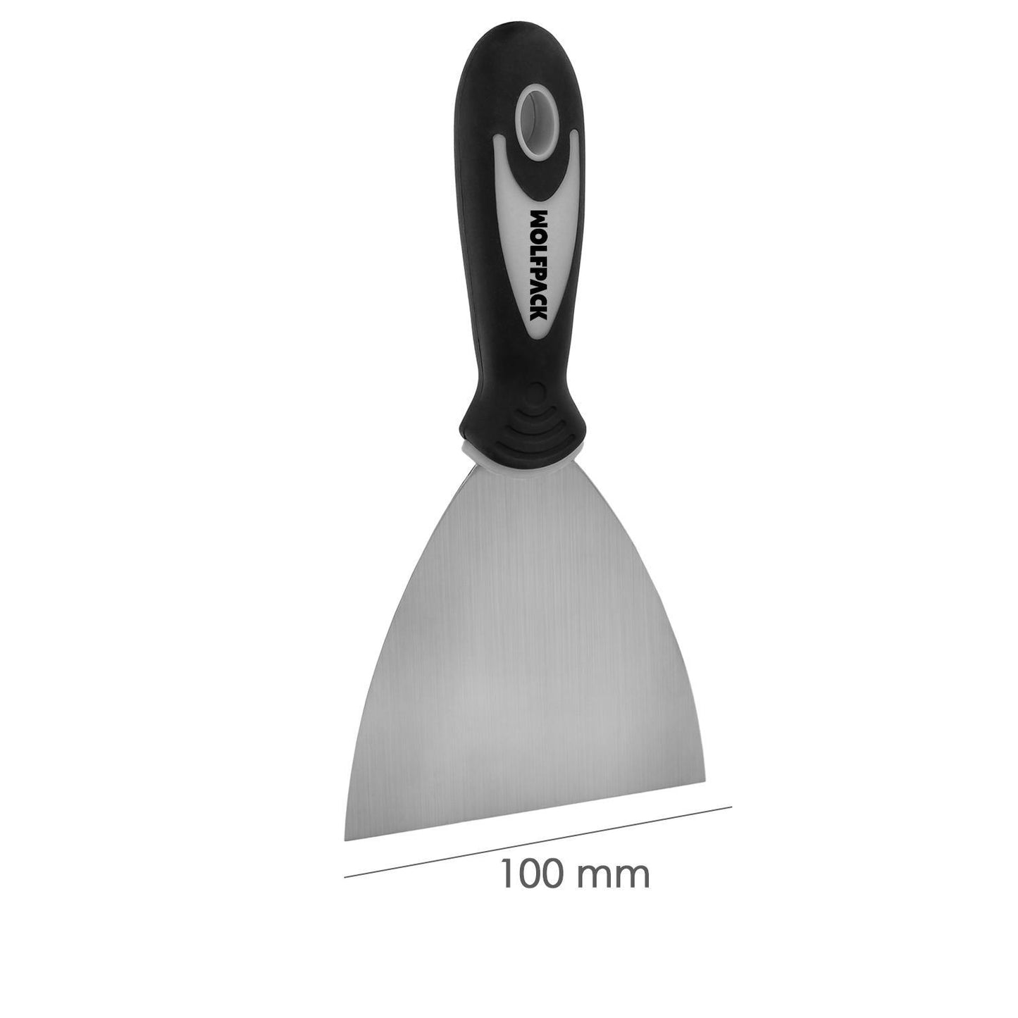 Espatula 100 Mm. Mango Goma Y Acero Inoxidable