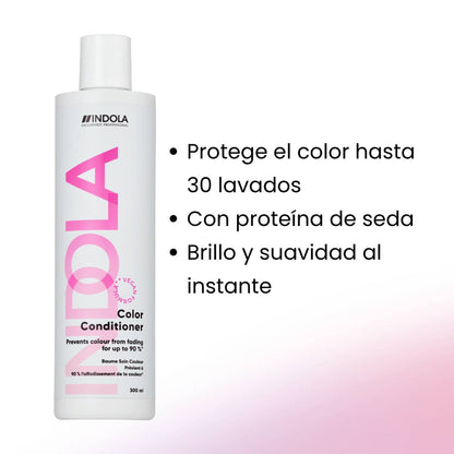 Indola Acondicionador Protector Del Color Profesional Para Cabello Teñido 300ml_3