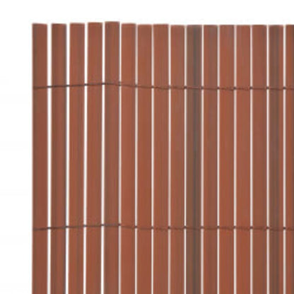 Valla De Jardín De Doble Cara Marrón 90x400 Cm / Vetonek_0