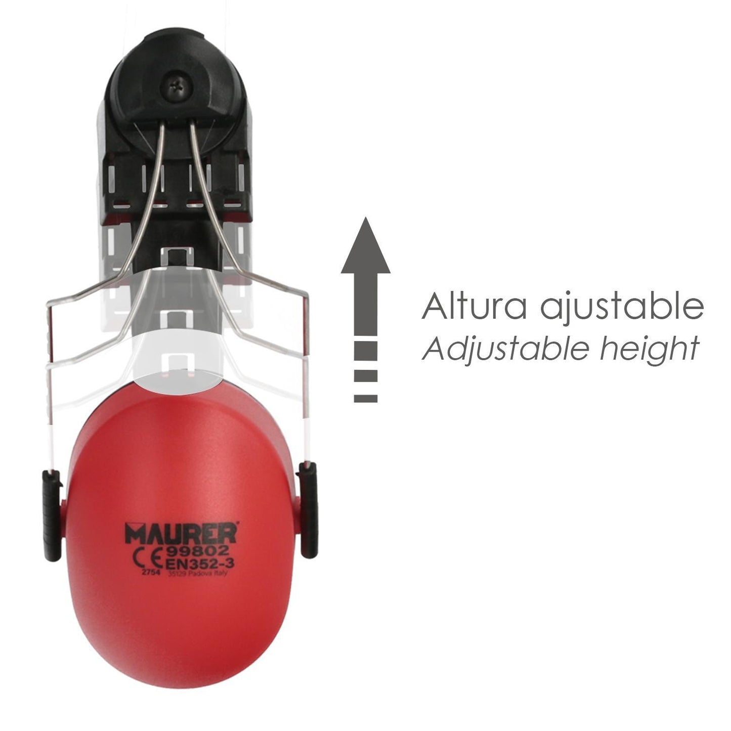 Recambio Protector Auditivo Para Casco Con Visera, Protector Facial De Rejilla Y Protector Auditivo Maurer Modelo 99790_2