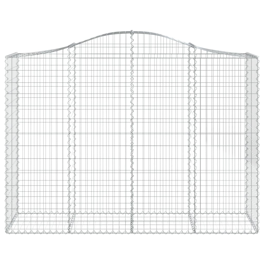 Cestas Gaviones 4 Uds Forma De Arco Hierro 200x50x140/160 Cm_3