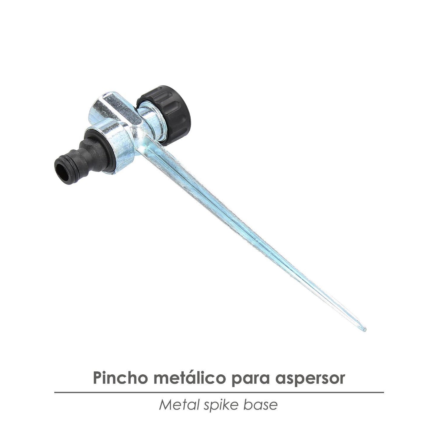 Pincho Para Aspersor Metalico Saturnia Con Racord Manguera_2