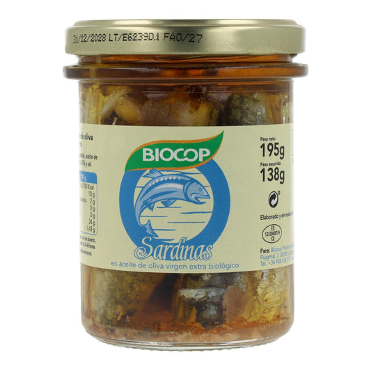 Sardinhas em lata Bio Biocop 138 g