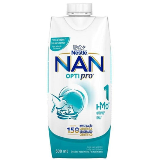Leite Líquido Nan Optipro 1 para começar desde o primeiro dia Nestlé 500ml