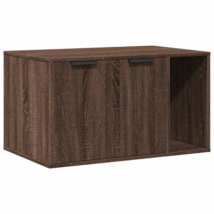 Vidaxl Mueble Arenero Para Gatos Madera Ingeniería Marrón 80x50x45 Cm_0
