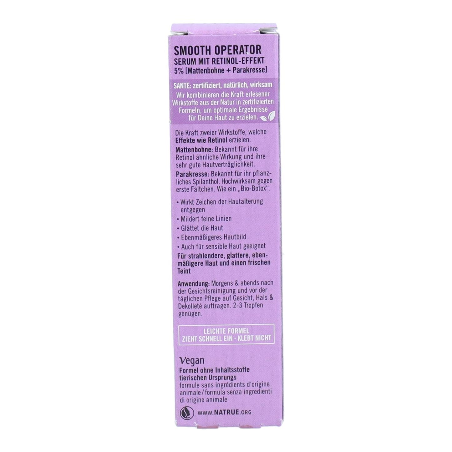 Sérum suavizante com efeito retinol, Sante 30 ml