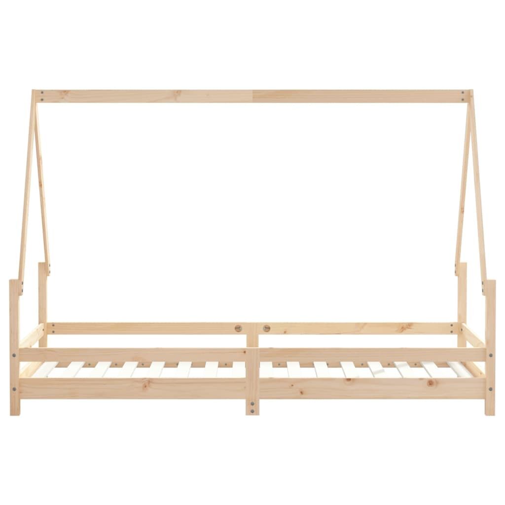 Vidaxl Estructura De Cama Para Niños Madera Maciza De Pino 80x200 Cm_4