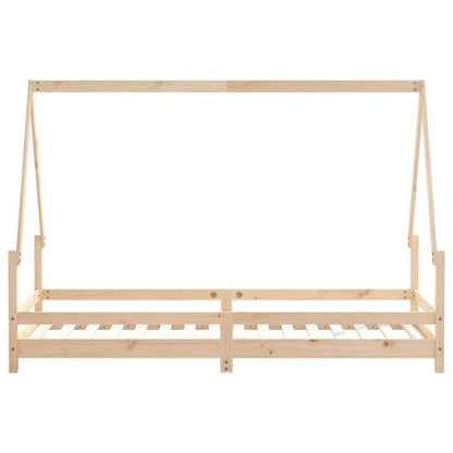 Vidaxl Estructura De Cama Para Niños Madera Maciza De Pino 80x200 Cm_4