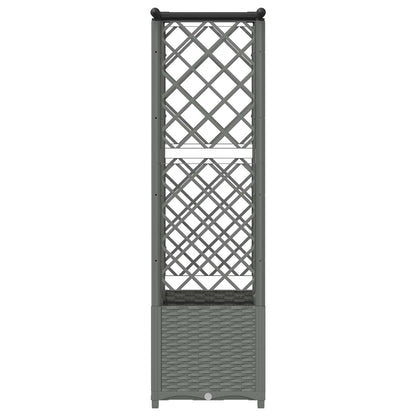 Cama Elevada Con Trellis Y Techo Gris Claro 124 X 40 X 136 Cm_3