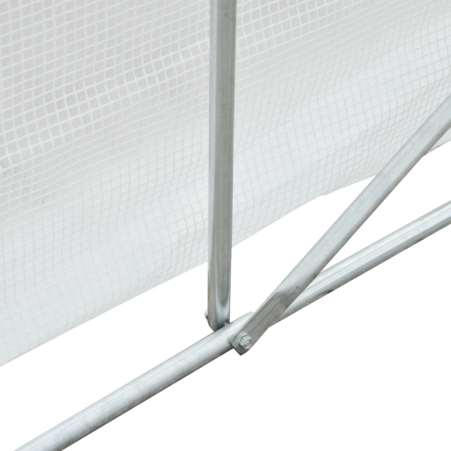 Outsunny Conjunto De Invernadero De Túnel Y Cubierta De Repuesto 3,5x3x2m Blanco_4