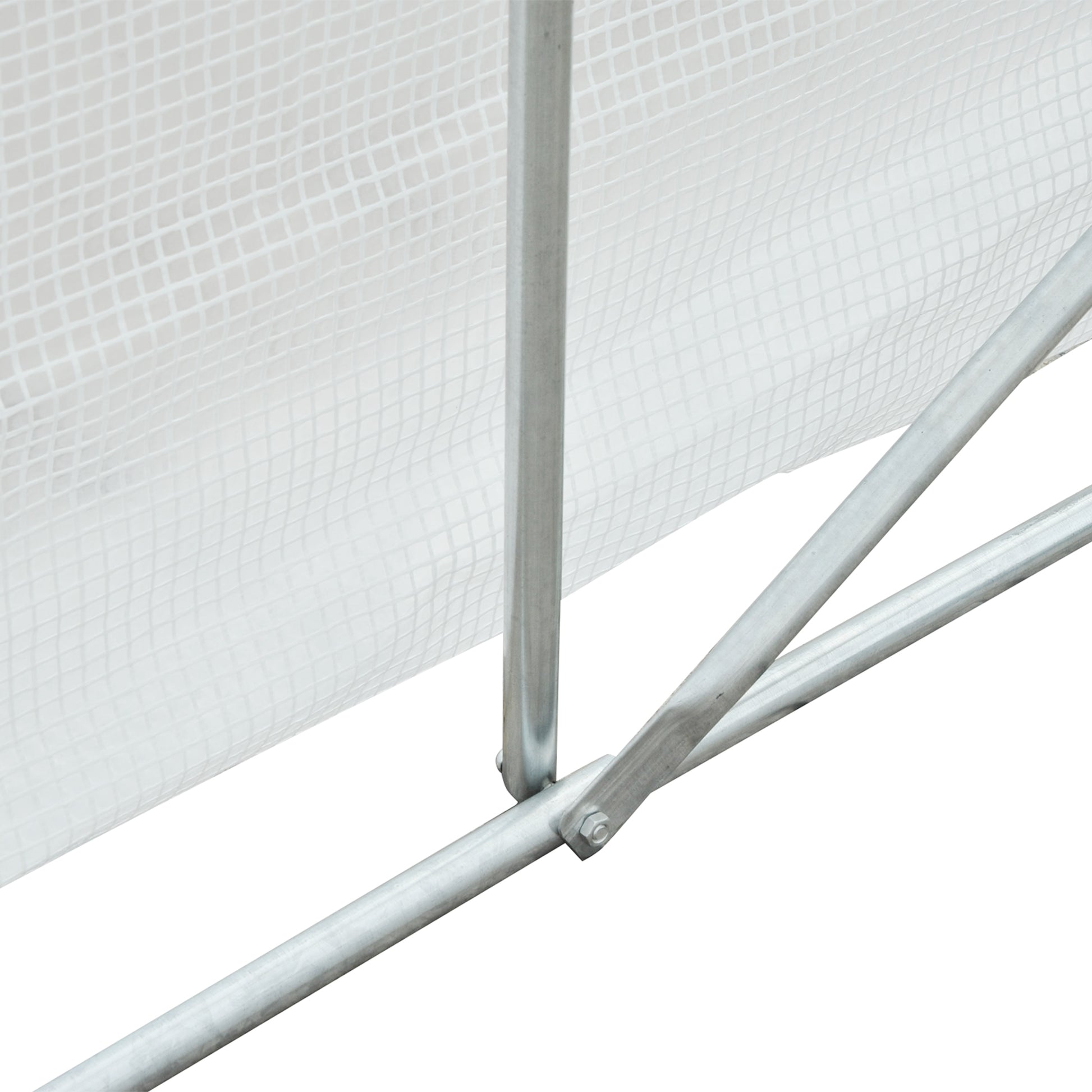 Outsunny Conjunto De Invernadero De Túnel Y Cubierta De Repuesto 3,5x3x2m Blanco_4