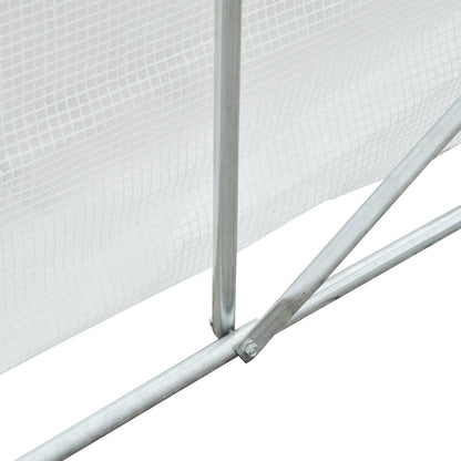 Outsunny Conjunto De Invernadero De Túnel Y Cubierta De Repuesto 3,5x3x2m Blanco_4