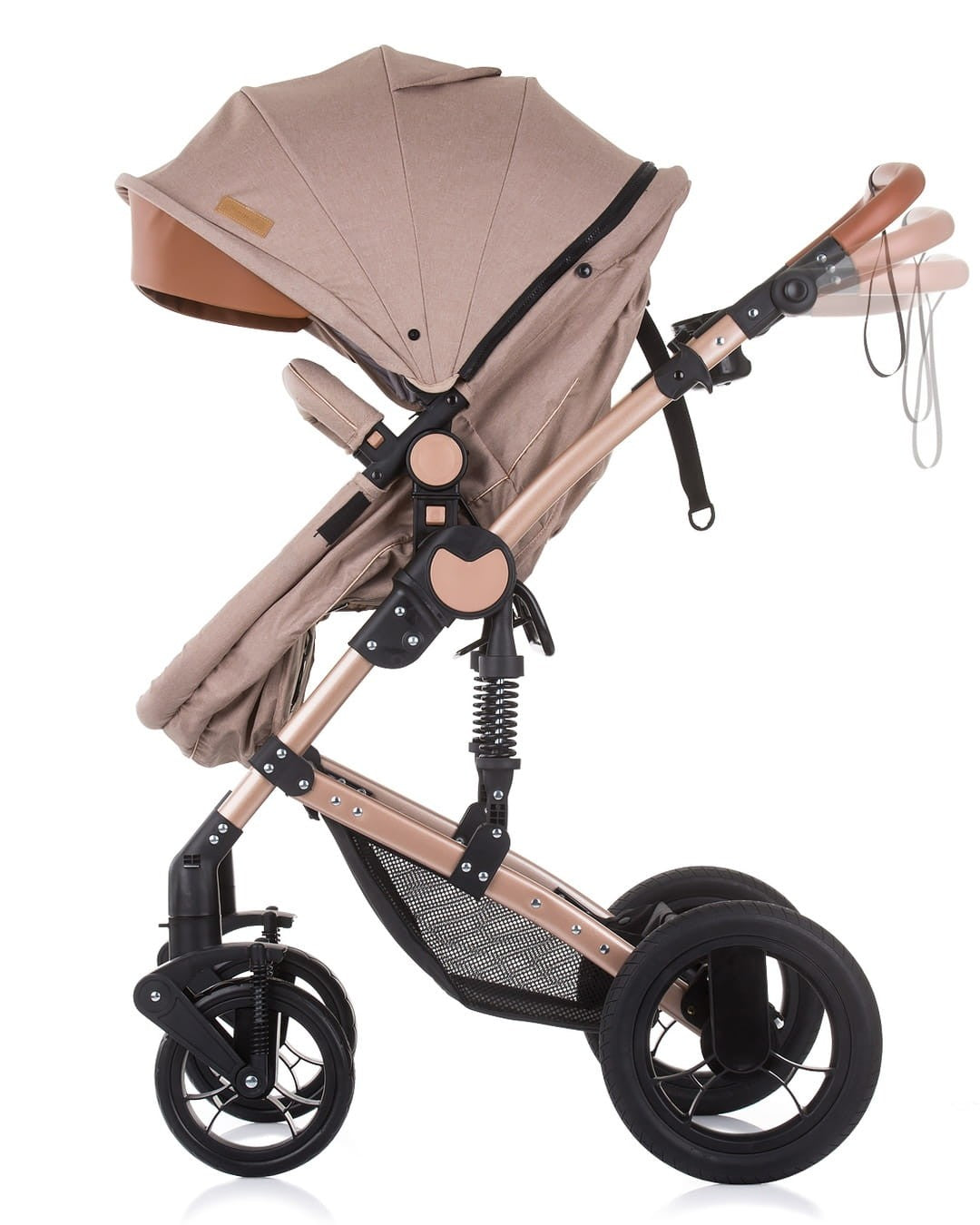 Carrito De Bebé Camea Trío Convertible Con Bolso Humus_2