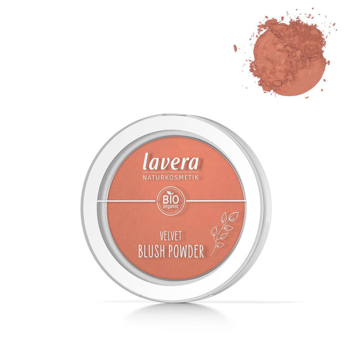 Blush em pó aveludado - 01 Pink Peach, Lavera 5 g